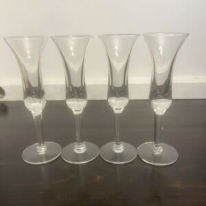 4-Vintage MCM Holmegaard Blown Glass Aperitif Cordial Liquor 6"
